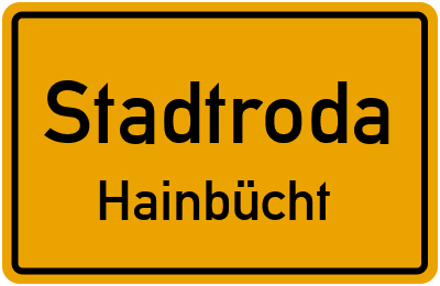 Straßenverzeichnis Stadtroda Hainbücht