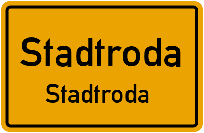 Straßenverzeichnis Stadtroda Stadtroda