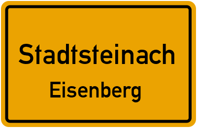 Straßenverzeichnis Stadtsteinach Eisenberg
