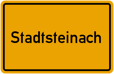 Ortsschild von Stadt Stadtsteinach in Bayern