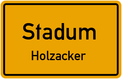 Straßenverzeichnis Stadum Holzacker