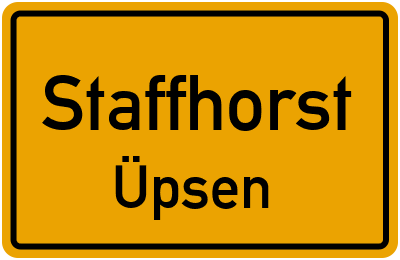 Straßenverzeichnis Staffhorst Üpsen