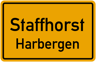 Straßenverzeichnis Staffhorst Harbergen