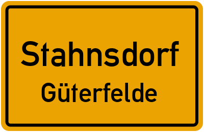 Straßenverzeichnis Stahnsdorf Güterfelde