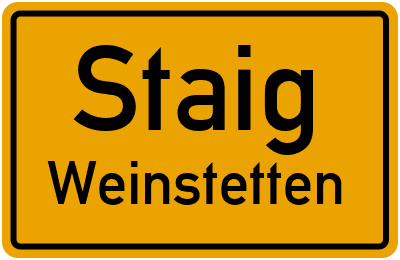 Straßenverzeichnis Staig Weinstetten