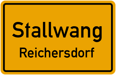 Ortsschild Stallwang Reichersdorf