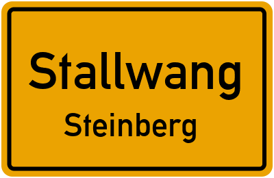 Ortsschild Stallwang Steinberg