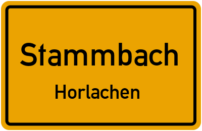 Straßenverzeichnis Stammbach Horlachen