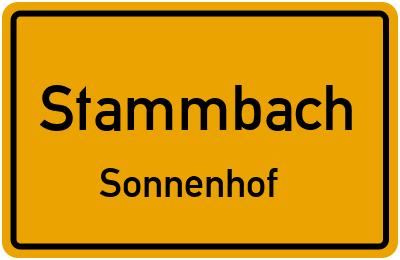 Straßenverzeichnis Stammbach Sonnenhof