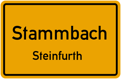 Straßenverzeichnis Stammbach Steinfurth