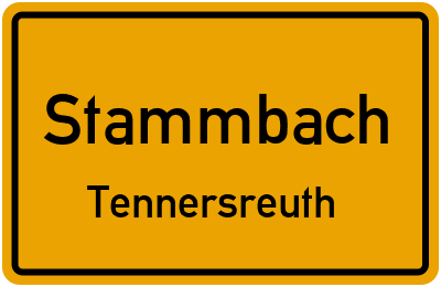 Straßenverzeichnis Stammbach Tennersreuth
