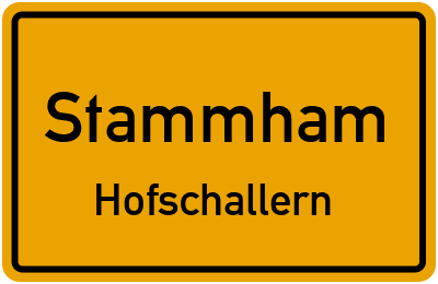 Straßenverzeichnis Stammham Hofschallern