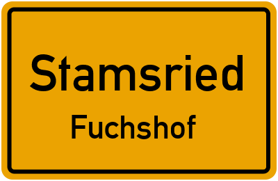 Straßenverzeichnis Stamsried Fuchshof