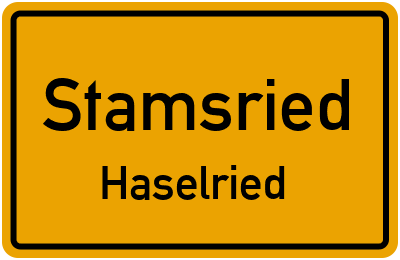 Straßenverzeichnis Stamsried Haselried