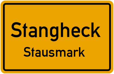 Straßenverzeichnis Stangheck Stausmark