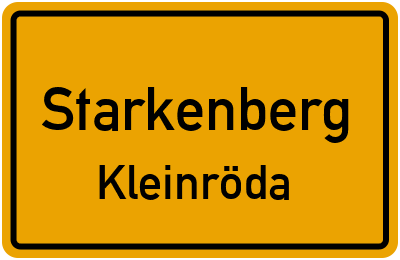 Straßenverzeichnis Starkenberg Kleinröda