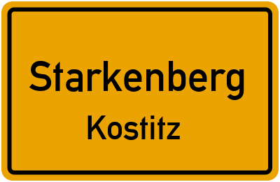 Straßenverzeichnis Starkenberg Kostitz