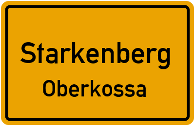 Straßenverzeichnis Starkenberg Oberkossa