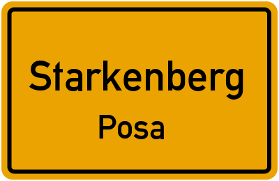 Straßenverzeichnis Starkenberg Posa