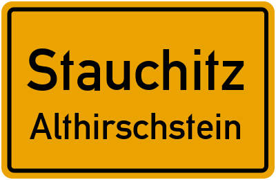 Straßenverzeichnis Stauchitz Althirschstein