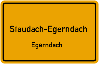 Straßenverzeichnis Staudach-Egerndach Egerndach