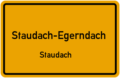 Straßenverzeichnis Staudach-Egerndach Staudach