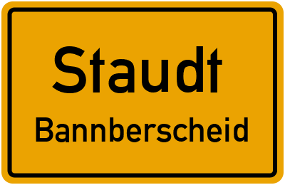 Straßenverzeichnis Staudt Bannberscheid