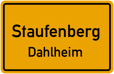 Straßenverzeichnis Staufenberg Dahlheim
