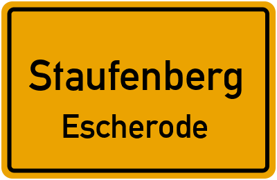 Straßenverzeichnis Staufenberg Escherode