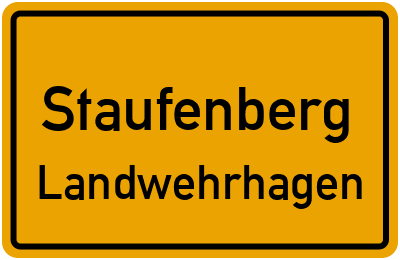 Straßenverzeichnis Staufenberg Landwehrhagen