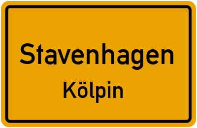 Straßenverzeichnis Stavenhagen Kölpin