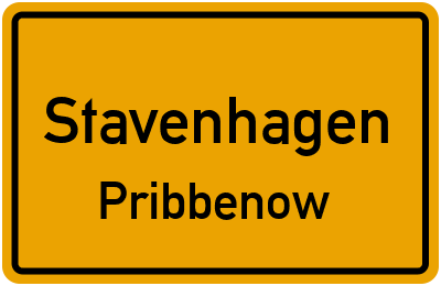 Straßenverzeichnis Stavenhagen Pribbenow