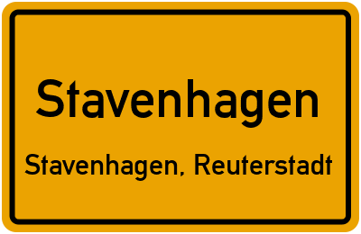 Straßenverzeichnis Stavenhagen Stavenhagen, Reuterstadt