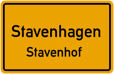 Straßenverzeichnis Stavenhagen Stavenhof