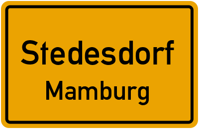 Straßenverzeichnis Stedesdorf Mamburg