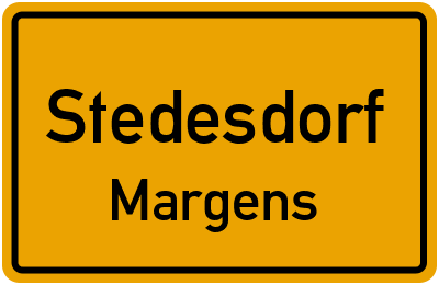 Straßenverzeichnis Stedesdorf Margens
