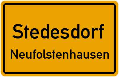Straßenverzeichnis Stedesdorf Neufolstenhausen