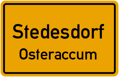 Straßenverzeichnis Stedesdorf Osteraccum