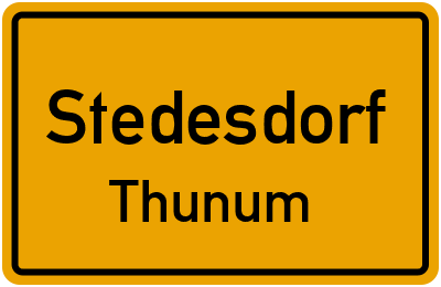 Straßenverzeichnis Stedesdorf Thunum