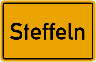 Ortsschild von Steffeln in Rheinland-Pfalz