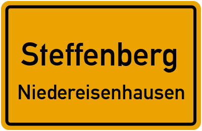Ortsschild Steffenberg Niedereisenhausen