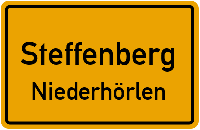 Ortsschild Steffenberg Niederhörlen