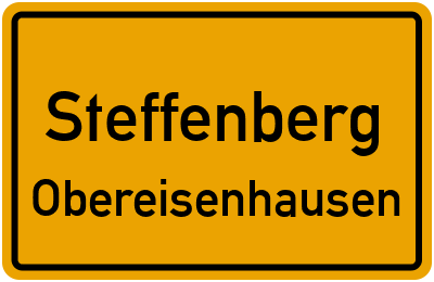 Ortsschild Steffenberg Obereisenhausen
