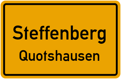 Ortsschild Steffenberg Quotshausen