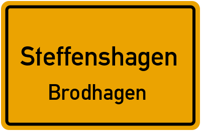 Straßenverzeichnis Steffenshagen Brodhagen