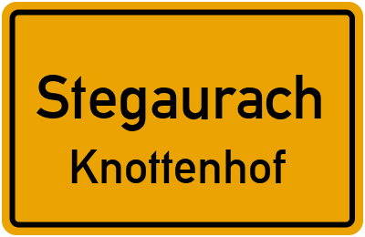 Ortsschild Stegaurach Knottenhof