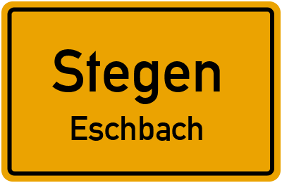 Ortsschild Stegen Eschbach