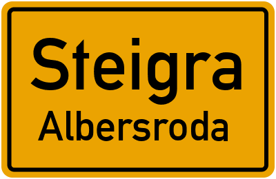 Straßenverzeichnis Steigra Albersroda