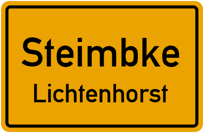 Straßenverzeichnis Steimbke Lichtenhorst