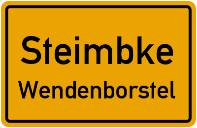 Straßenverzeichnis Steimbke Wendenborstel